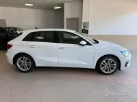 Usata Audi A3 150 CV (110 kW) 2021 Bianco Berlina