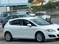 Usata Seat Leon 105 CV (77 kW) 2012 Bianco Berlina