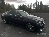 Usata Mercedes C220 Premium 170 CV (125 kW) 2017 Nero Coupé