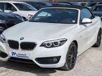Usata BMW 218 Advantage 150 CV (110 kW) 2018 Bianco Cabrio