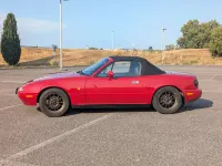 Usata Mazda MX5 90 CV (66 kW) 1997 Rosso Cabrio