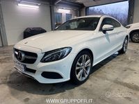 Usata Mercedes C220 170 CV (125 kW) 2016 Bianco Coupé