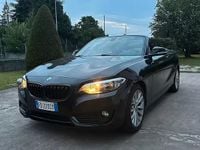 Usata BMW 218 Advantage 150 CV (110 kW) 2016 Nero Cabrio