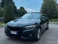 Usata BMW 218 Advantage 150 CV (110 kW) 2016 Nero Cabrio