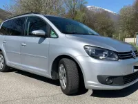 Begagnad VW Touran Comfortline 105 HK (77 kW) 2014 Silver Minibuss