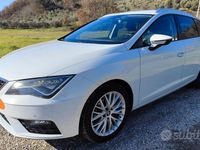 Usata Seat Leon 110 CV (80 kW) 2018 Bianco Station wagon