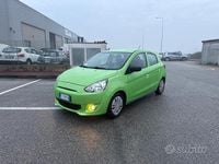 Usata Mitsubishi Space Star Intense 71 CV (52 kW) 2015 Verde Berlina