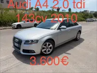 Usata Audi A4 143 CV (105 kW) 2010 Grigio Berlina