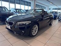 Usata BMW 218 Advantage 150 CV (110 kW) 2016 Nero Cabrio