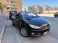 Usata Peugeot 206 CC 109 CV (80 kW) 2004 Nero Cabrio