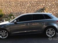 Usata Audi A3 S-Line 110 CV (80 kW) 2015 Grigio Berlina