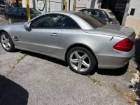 Usata Mercedes SL350 245 CV (180 kW) 2004 Argento iridio Cabrio
