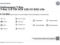 Usata VW T-Roc Life 150 CV (110 kW) 2024 Nero SUV