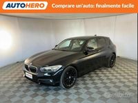 Usata BMW 118 Advantage 136 CV (100 kW) 2017 Nero Utilitaria