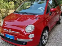 Usata Fiat 500 100 CV (73 kW) 2009 Rosso Cabrio