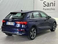 Usata Audi A3 Advanced 150 CV (110 kW) 2024 Blu Berlina