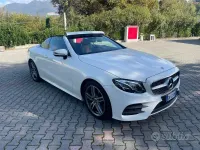Usata Mercedes E220 Premium 194 CV (142 kW) 2018 Bianco Cabrio