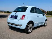 Usata Fiat 500 Lounge 101 CV (74 kW) 2009 Celeste azzurro volare anni 60 Cabrio