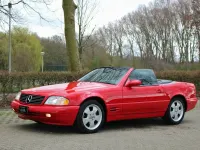 Usata Mercedes SL500 306 CV (225 kW) 2000 Rosso Cabrio