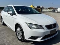 Usata Seat Leon ST Style 105 CV (77 kW) 2014 Bianco Station wagon