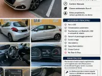 Usata Peugeot 208 Allure 82 CV (60 kW) 2017 Grigio Utilitaria