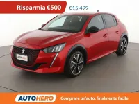 Usata Peugeot e-208 GT 56 kW (77 CV) 2022 Rosso Utilitaria