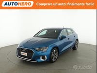 Usata Audi A3 Advanced 110 CV (80 kW) 2021 Blu Berlina