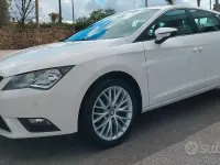 Usata Seat Leon Style 105 CV (77 kW) 2015 Bianco Berlina