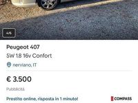 Usata Peugeot 407 125 CV (91 kW) 2007 Grigio Station wagon