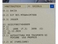 Usata Dacia Jogger 101 CV (74 kW) 2024 Verde Monovolume