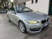Usata BMW 218 Sport Line 190 CV (139 kW) 2017 Argento Cabrio