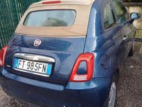 Usata Fiat 500 69 CV (50 kW) 2018 Blu Cabrio