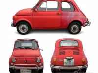 Usata Fiat 500 1970 Rosso Utilitaria