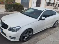 Usata Mercedes C220 170 CV (125 kW) 2012 Bianco Coupé