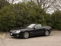 Usata Mercedes SL350 272 CV (200 kW) 2007 Nero Cabrio