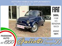 Usata Fiat 500C 18 CV (13 kW) 1970 Blu Cabrio