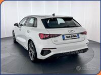 Usata Audi A3 S-Line 110 CV (80 kW) 2023 Bianco Berlina