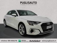 Usata Audi A3 Advanced 116 CV (85 kW) 2021 Bianco Berlina