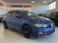 Usata VW Polo R-line 95 CV (69 kW) 2018 Blu/azzurro Utilitaria