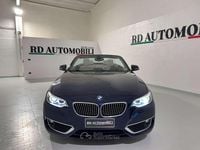 Usata BMW 220 Luxury Line 190 CV (139 kW) 2016 Blu/azzurro Cabrio