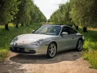 Usata Porsche 996 320 CV (235 kW) 2003 X1 argento met Cabrio