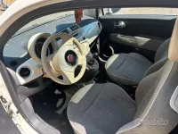 Usata Fiat 500 75 CV (55 kW) 2009 Bianco Cabrio