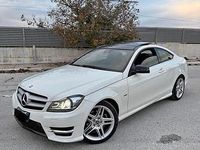 Usata Mercedes C220 AMG 170 CV (125 kW) 2012 Bianco Coupé