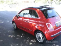 Usata Fiat 500 Lounge 95 CV (69 kW) 2009 Rosso Cabrio
