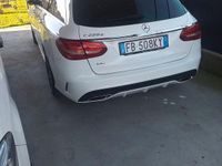 Usata Mercedes C220 AMG 170 CV (125 kW) 2015 Bianco Station wagon