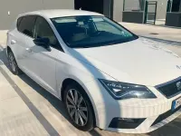 Usata Seat Leon 105 CV (77 kW) 2017 Bianco Berlina