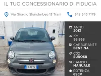Begagnad Fiat 500 Pop 69 HK (50 kW) 2013 Grå Sedan