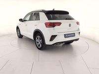 Usata VW T-Roc R-line 110 CV (80 kW) 2023 Pure white nero SUV