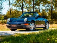 Usata Porsche 911 Carrera Cabriolet 250 CV (183 kW) 1991 Nachtblau perlcolor Cabrio