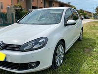 Usata VW Golf VI Highline 105 CV (77 kW) 2010 Bianco Utilitaria